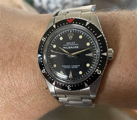 rolex milgauss honeycomb|rolex milgauss black diamond.